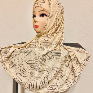 Women’s 2pieces Hijab,wraps one size fits all.NWOT